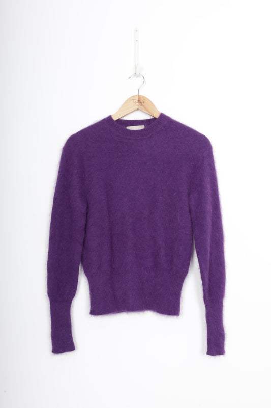Acne Womens Purple Jumper Size S