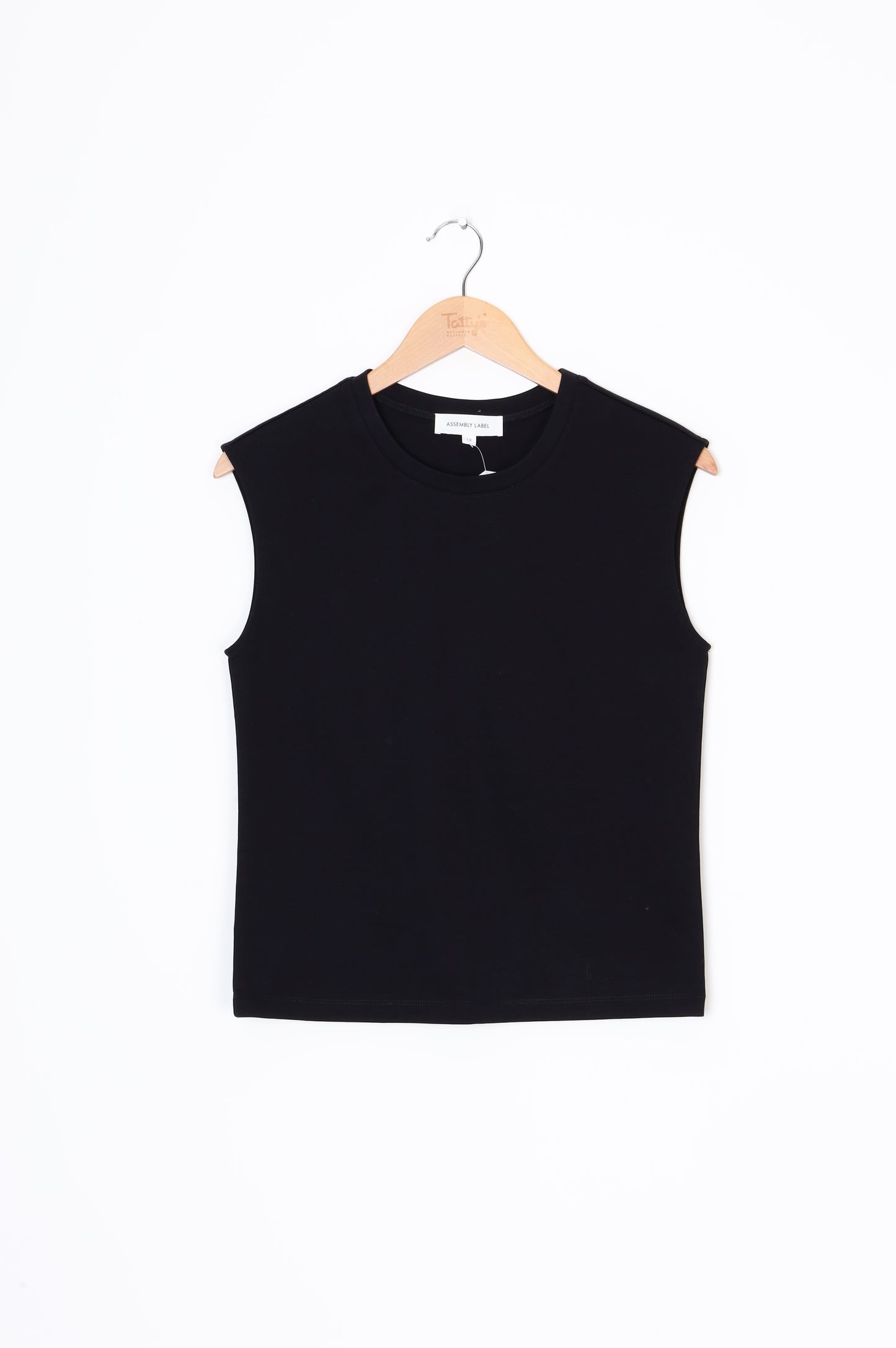 Assembly Label Womens Black T-shirt Size 12