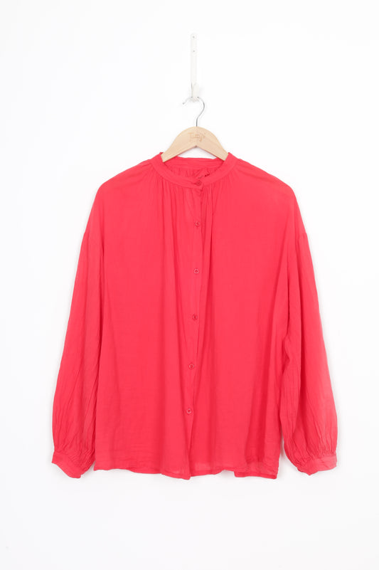 Merci Paris Womens Red Blouse Size M