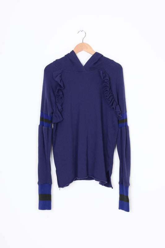 Maggie Marilyn Womens Blue Sweatshirt Size 8