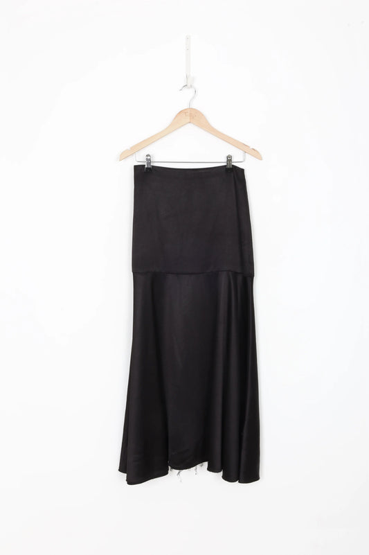 Georgia Alice Womens Black Maxi Skirt Size 8