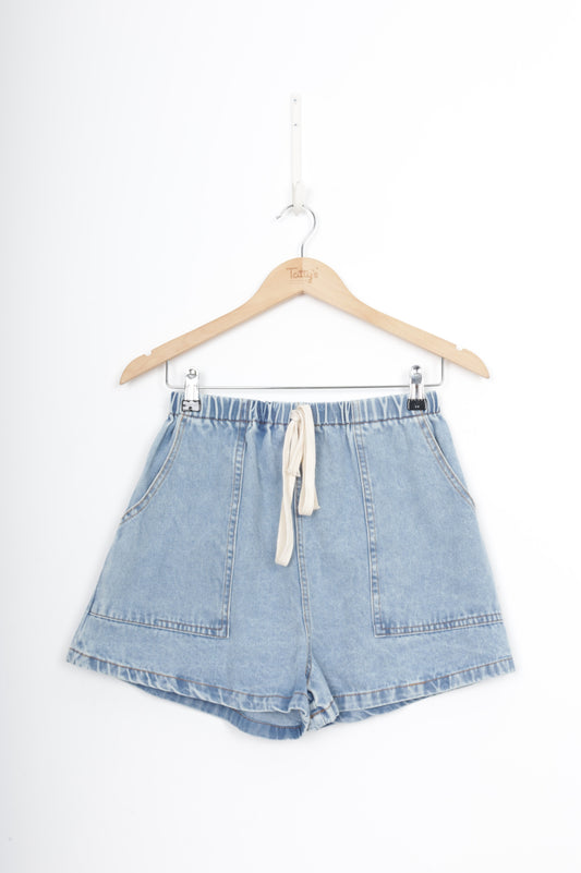 By Frankie Womens Blue Shorts Size S