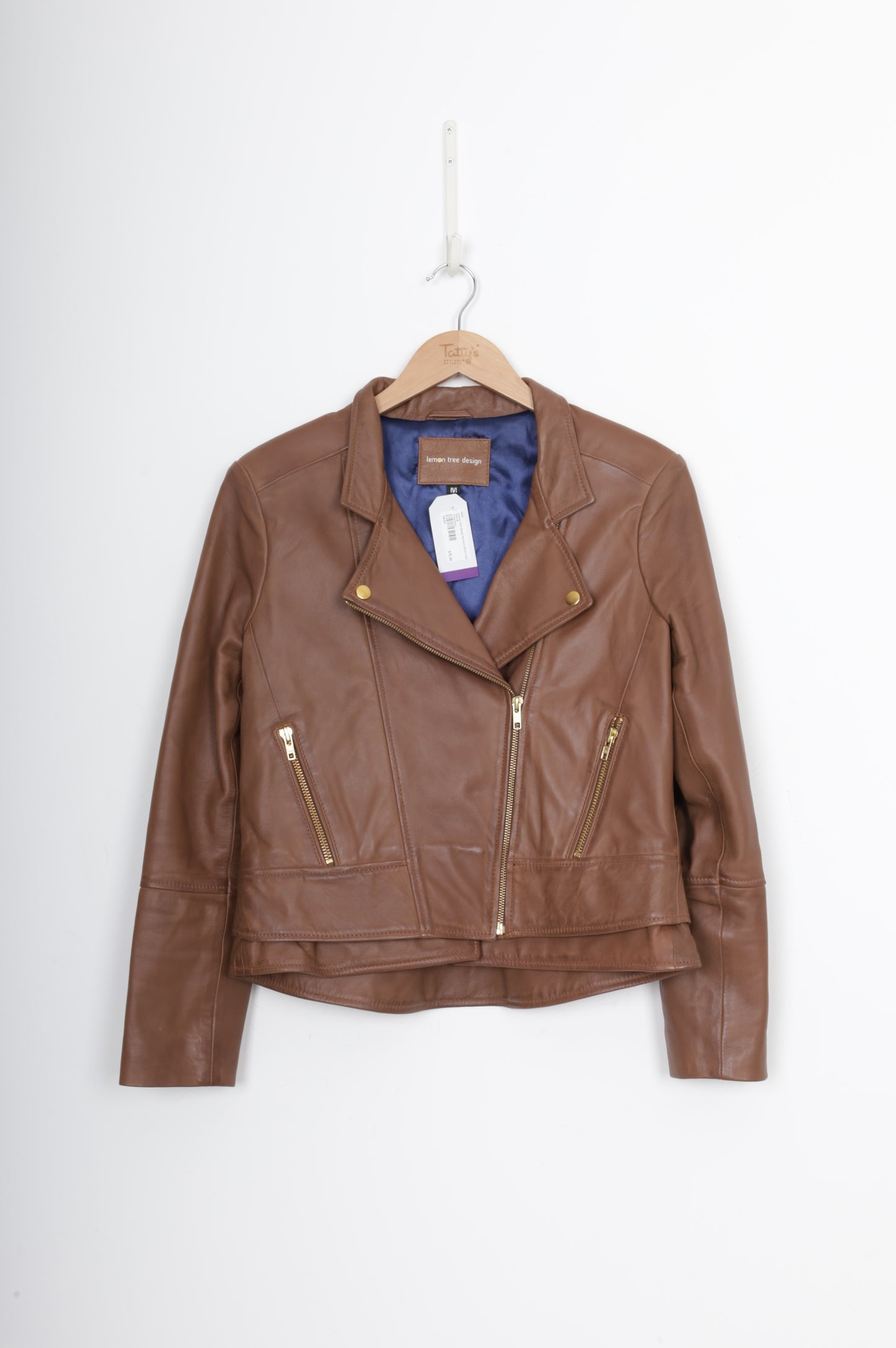 Lemon Tree Design Womens Brown Jacket Size M