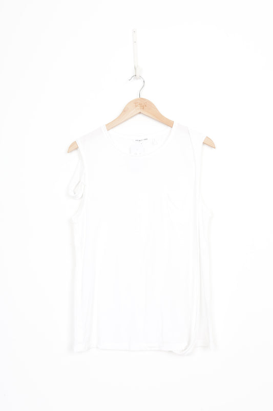 Helmut Lang Womens White Top Size M