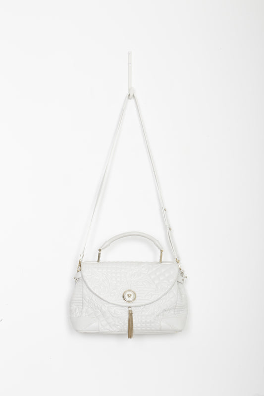 Gianni Versace Vanitas Womens White Bag Size M
