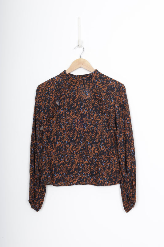 Seen Worn Kept Womens Black Blouse Size 8