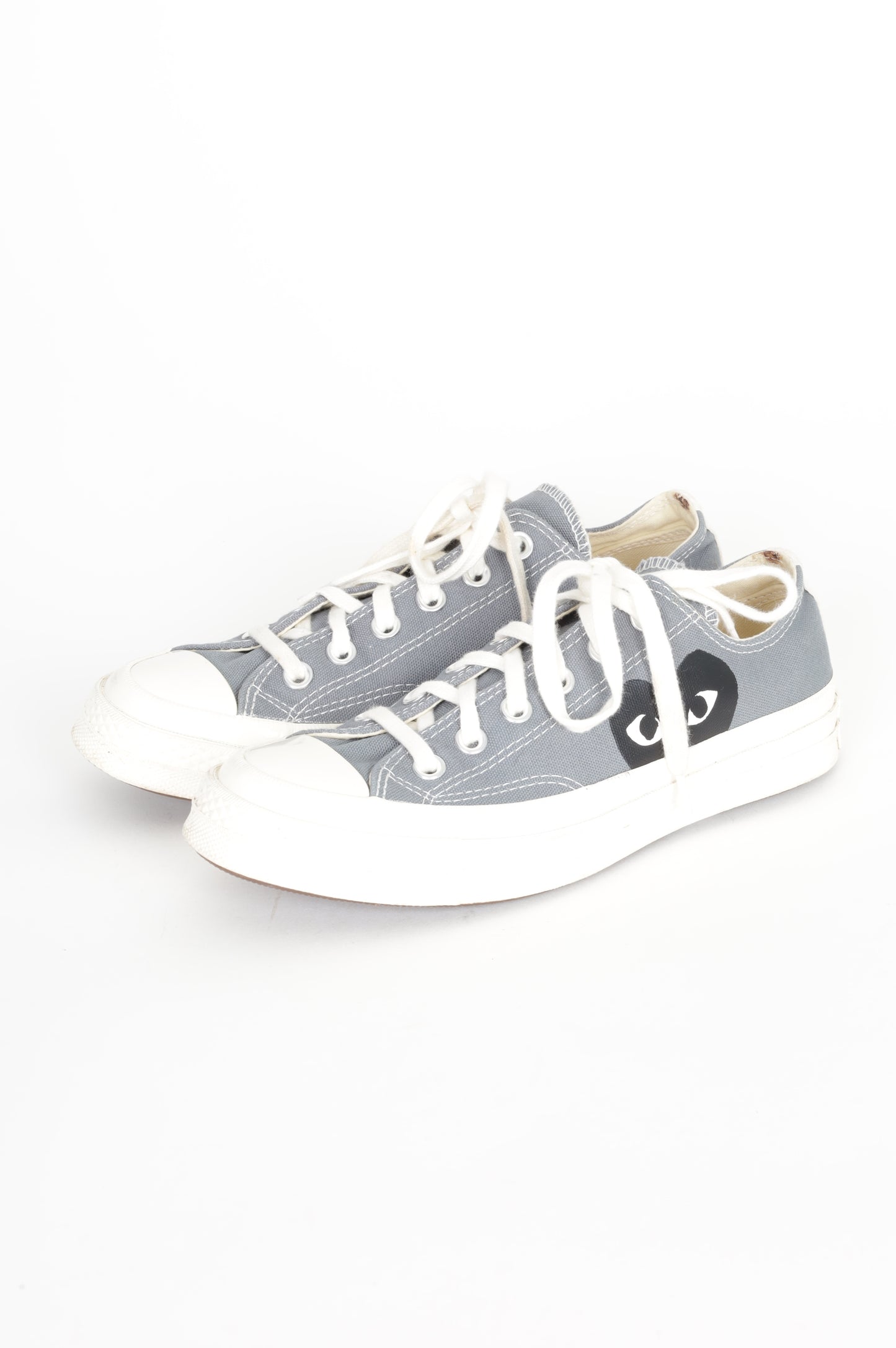 Comme Des Garcons Play Womens Grey Sneakers Size EU 38