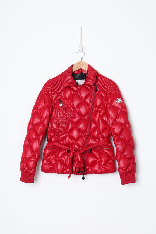 Moncler Womens Red Jacket Size 10