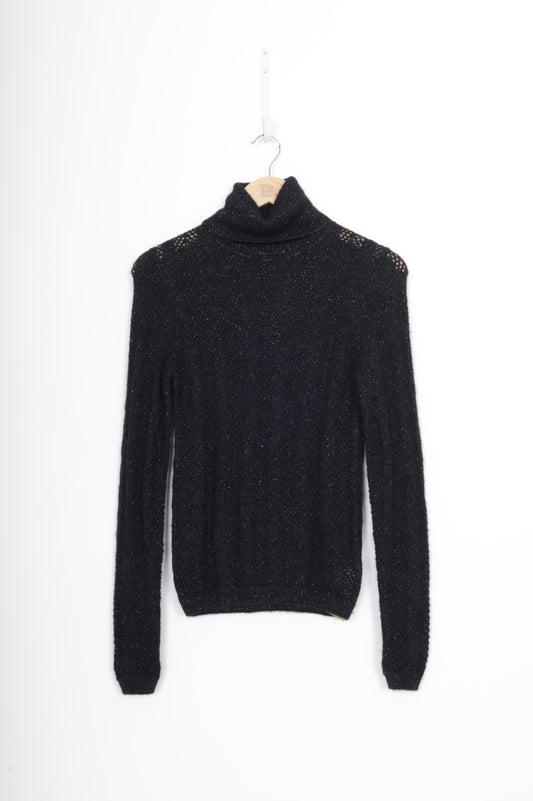 Saint Laurent Womens Black Jumper Size XS