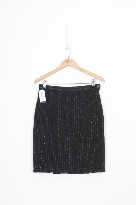 Versace Jeans Couture Womens Grey Mini Skirt Size EU 32