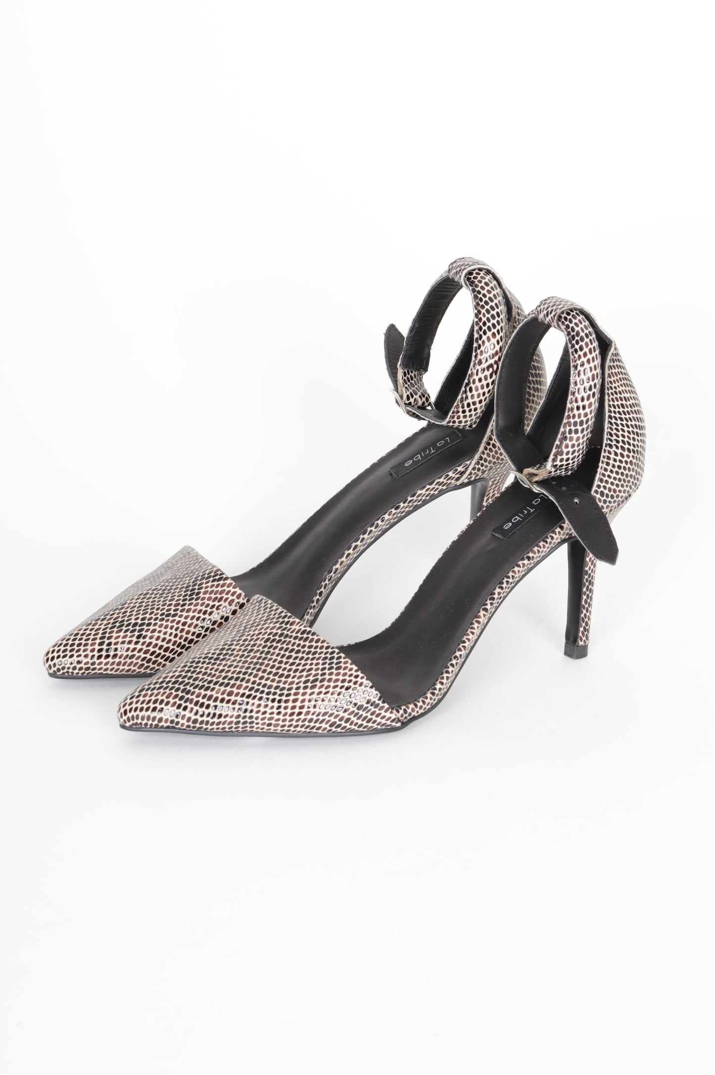 La Tribe Womens Black Heels Size EU 39