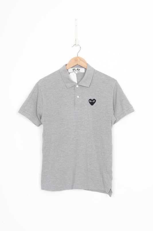 PLAY Comme Des Garcons Mens Grey Shirt Size L