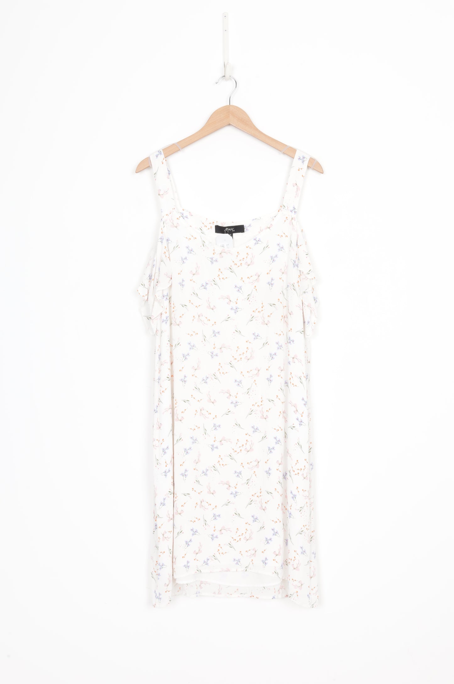 Max Womens Cream Dress Size 16