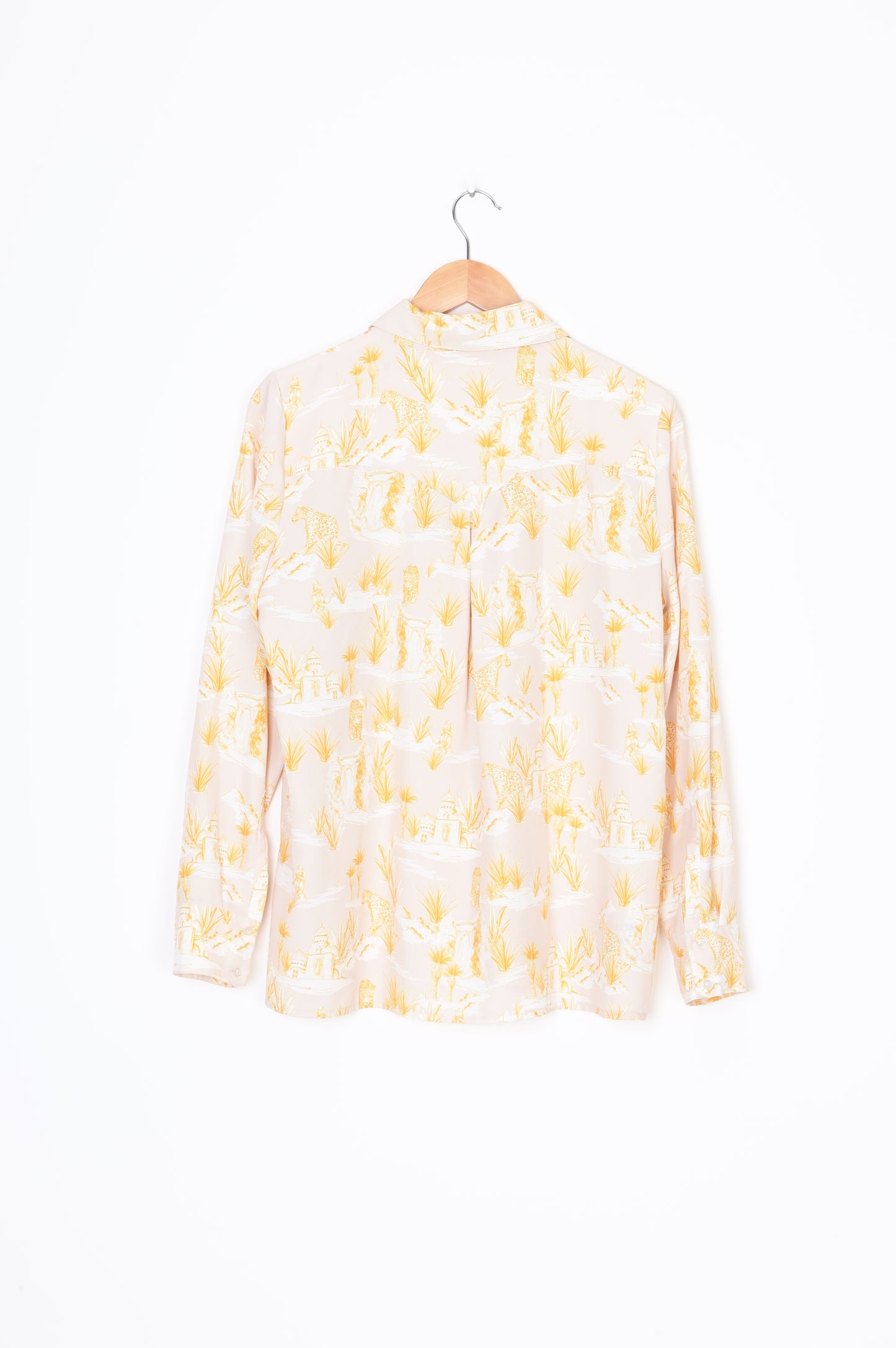 Hi There from Karen Walker Womens Beige Shirt Size 12