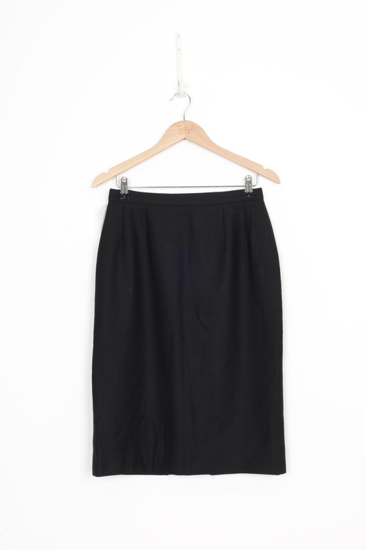 Emmanuelle Khanh Paris Womens Black Skirt Size W 29