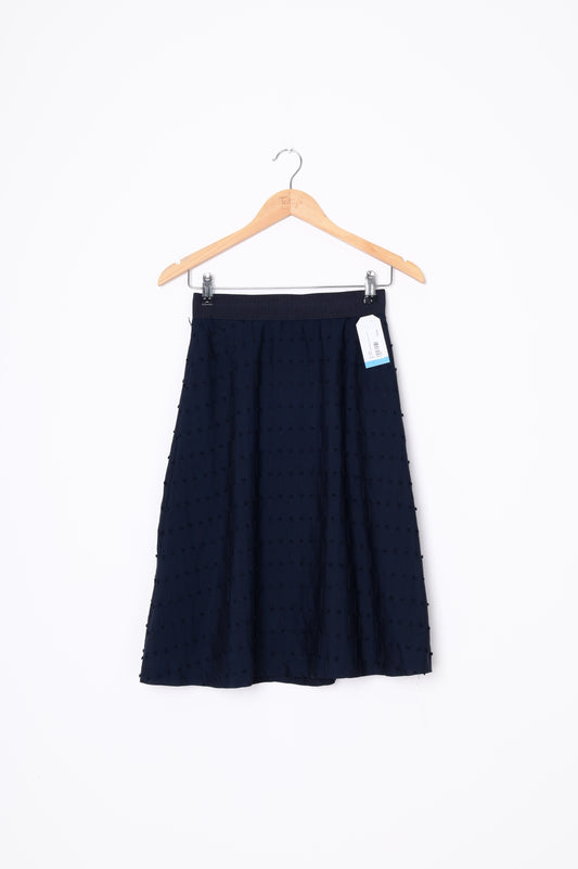 Ann Taylor Petite Womens Blue Skirt Size 00