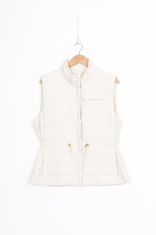 Aje Athletica Womens Cream Jacket Size 14