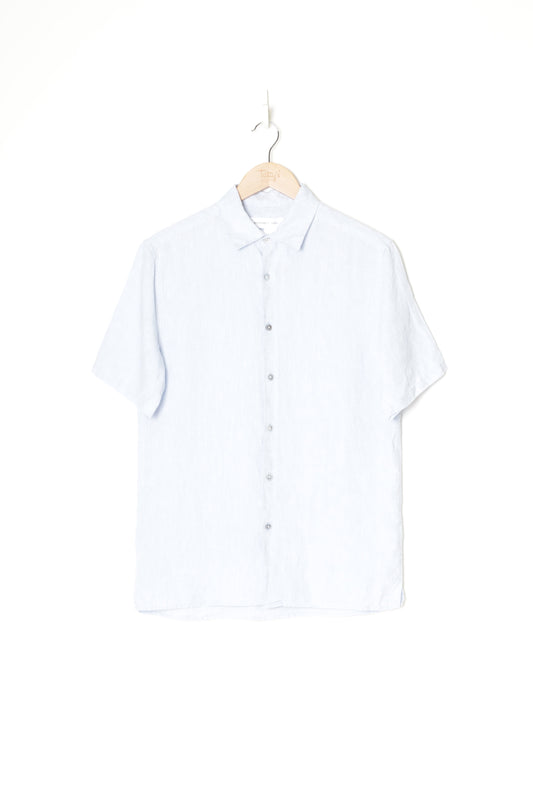 Assembly Label Mens Blue Shirt Size XS