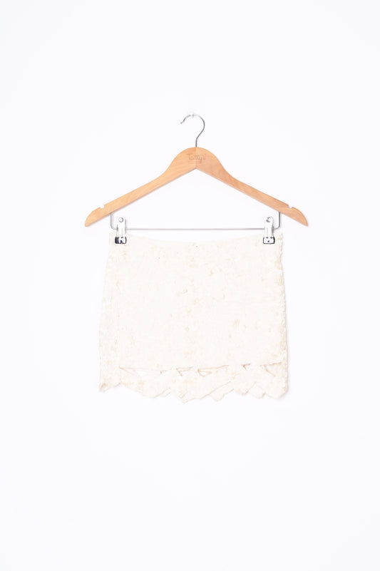 Aje Womens Cream Skirt Size 6