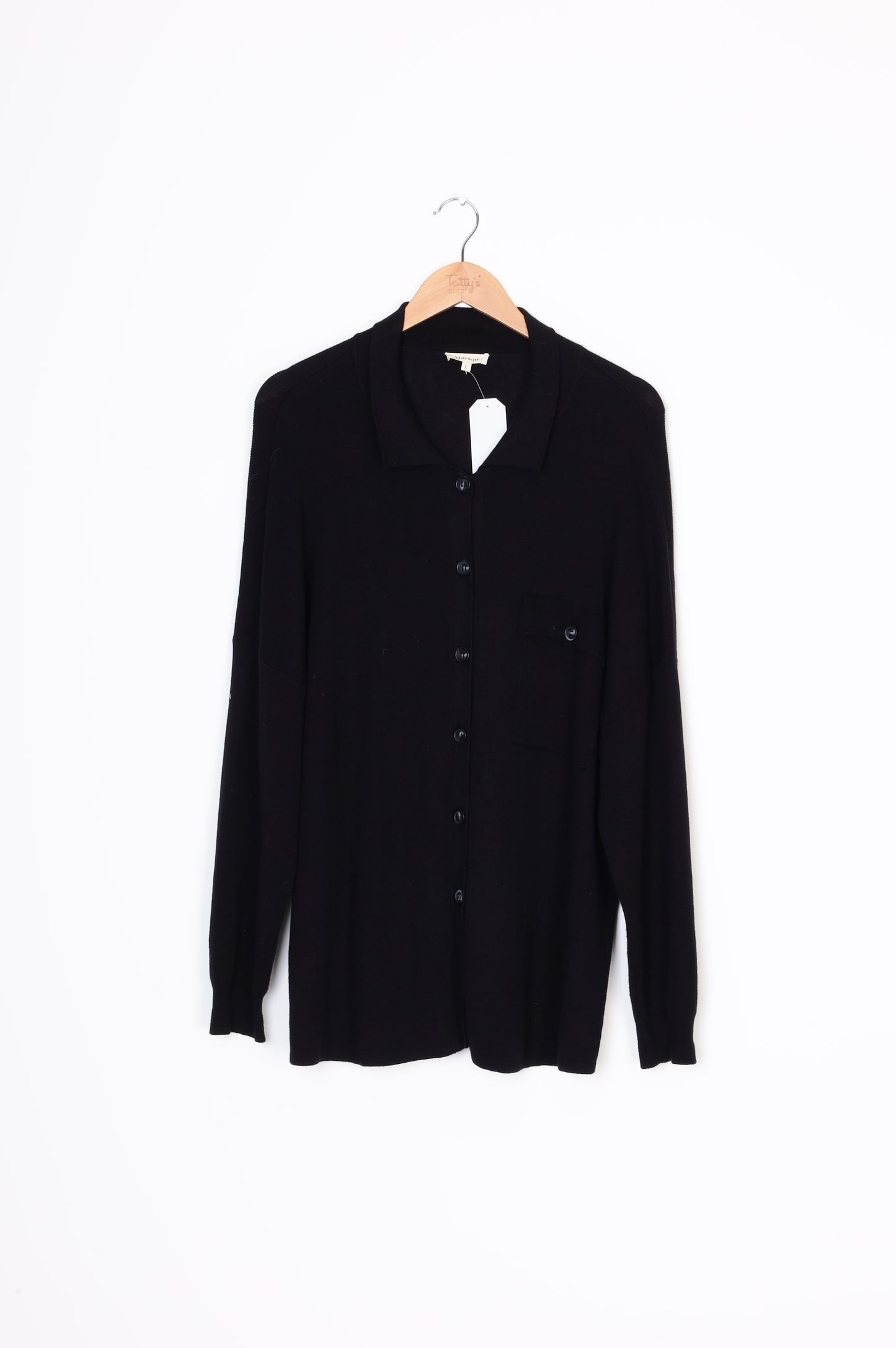 Marlow Womens Black Cardigan Size L
