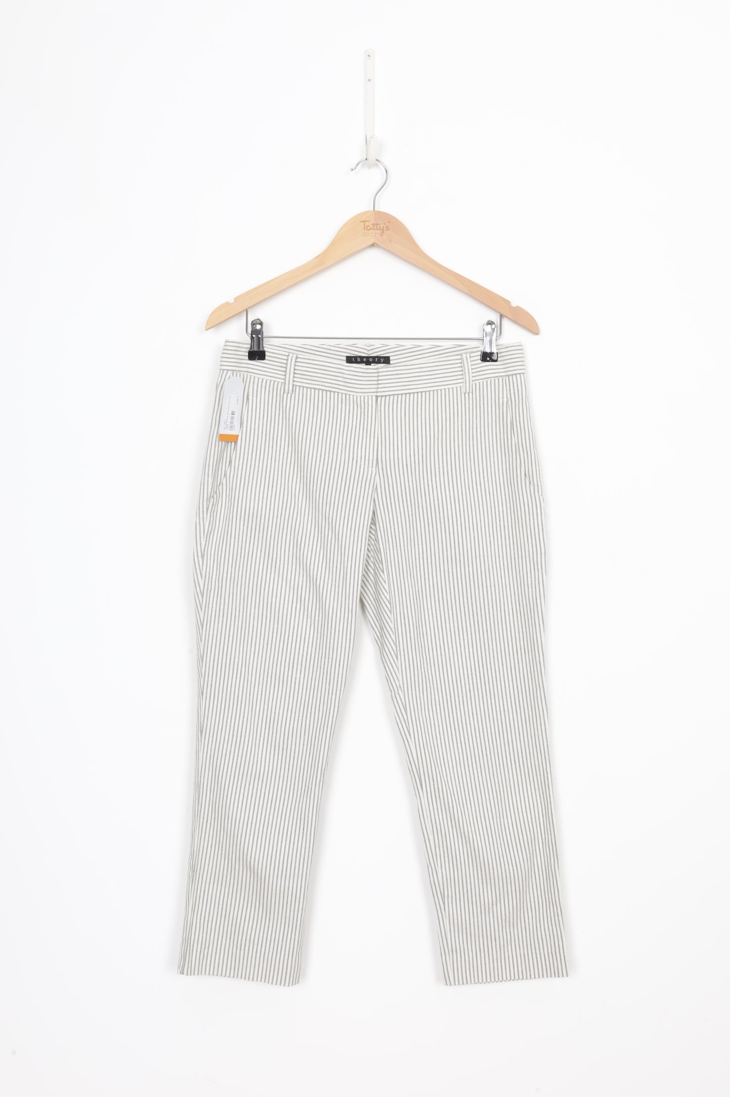 Theory Womens White Pants Size 6