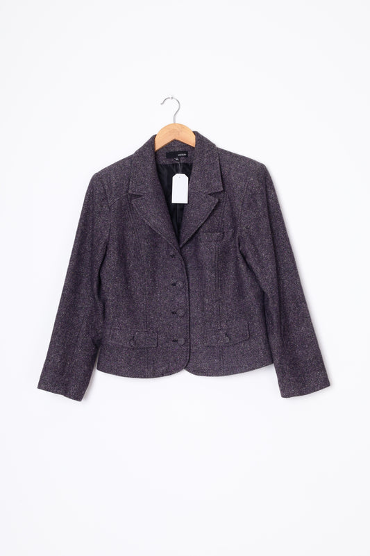 Gregory Womens Purple Blazer Size 14