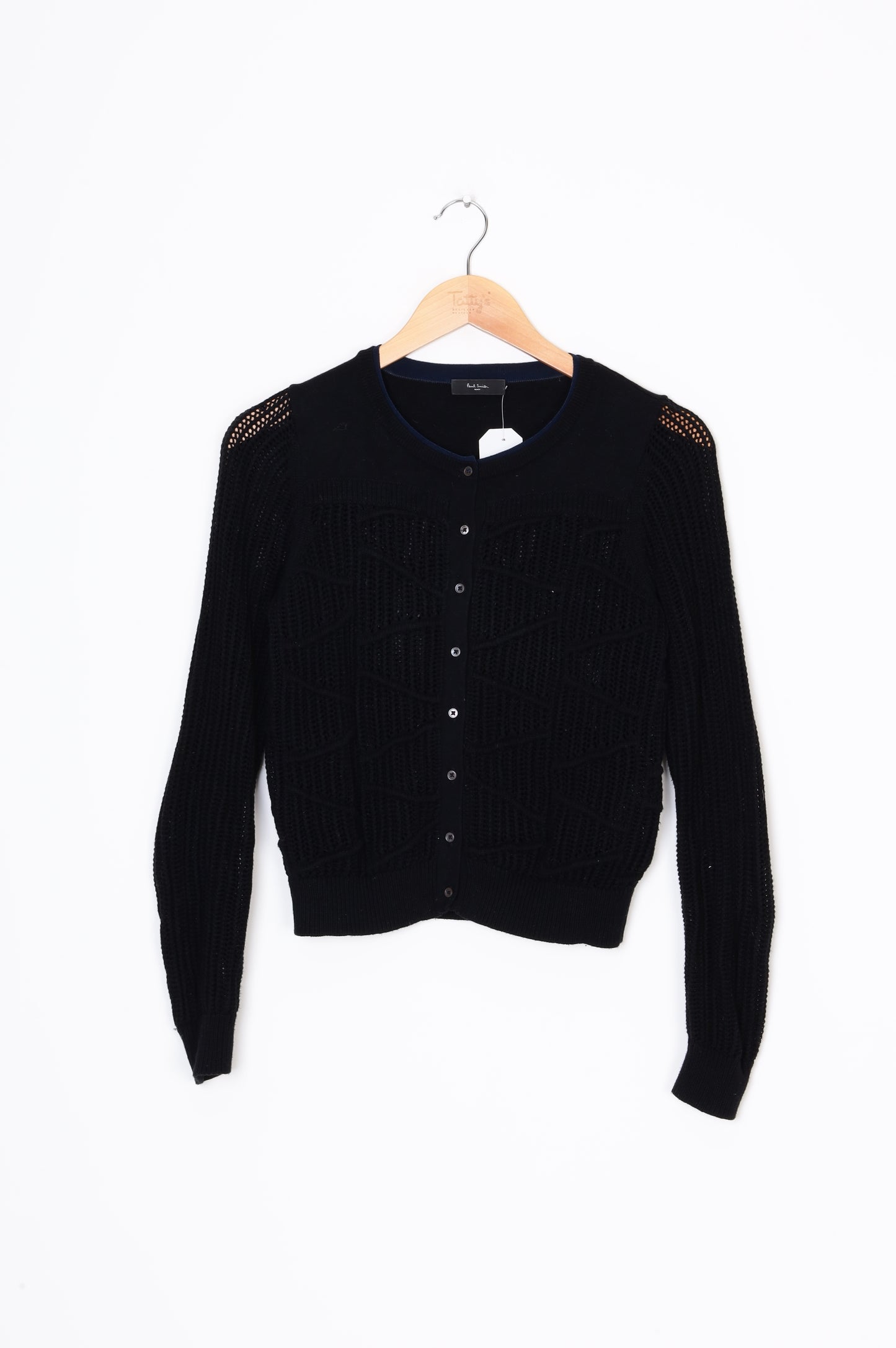 Paul Smith Womens Black Cardigan Size S