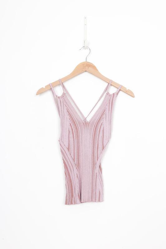 Paris Georgia Womens Pink Top Size XS