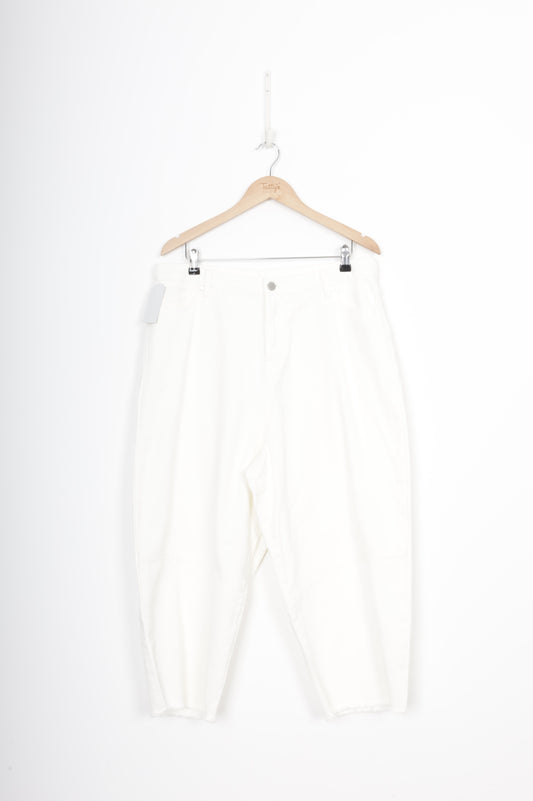 Moochi Womens White Jeans Size 14