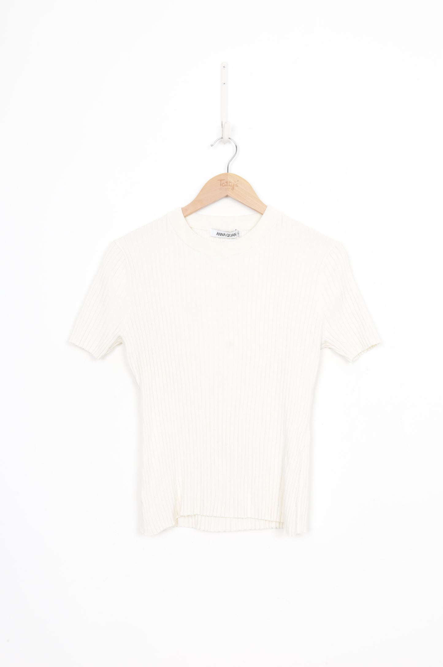 Anna Quan Womens Cream Top Size 12