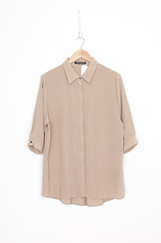 Knuefermann Womens Beige Shirt Size XL