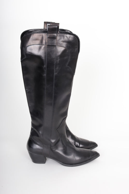 DOF Womens Black Boots  Size EU 38
