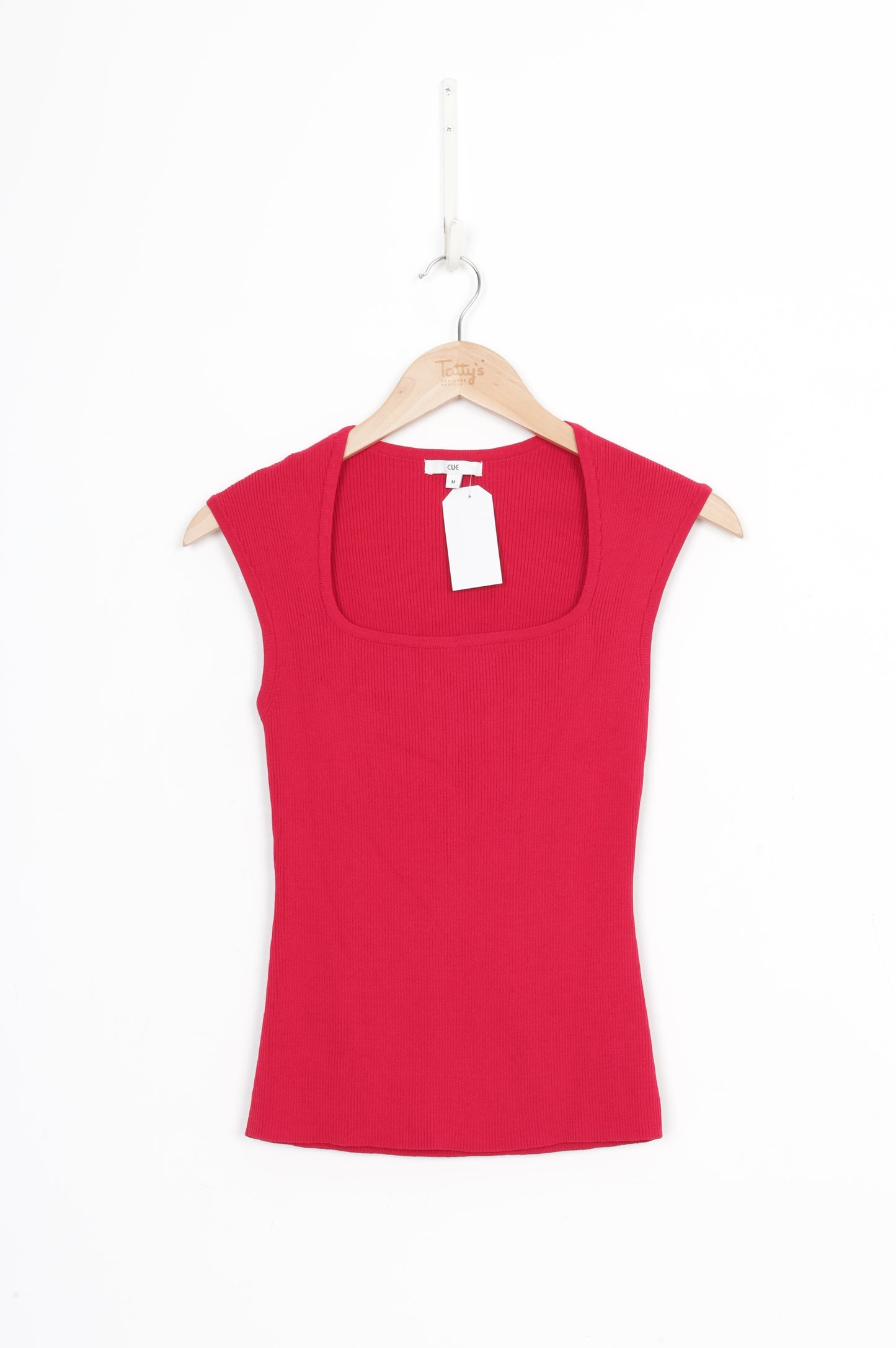 Cue Womens Red Top Size M