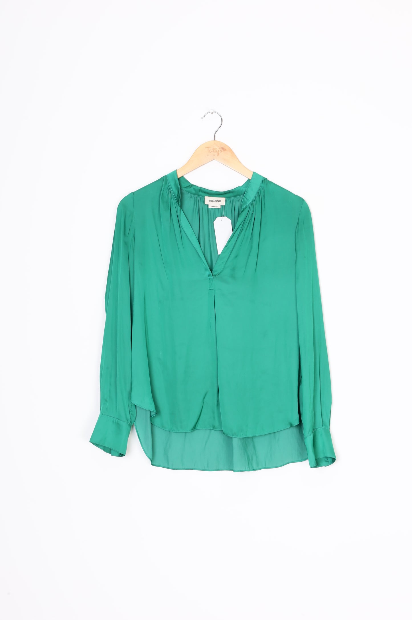 Zadig & Voltaire Womens Green Top Size XS