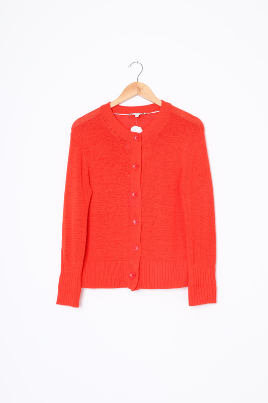 Sportscraft Womens Orange Cardigan Size XS