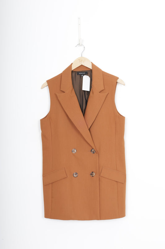 Repertoire Womens Brown Blazer Size 12