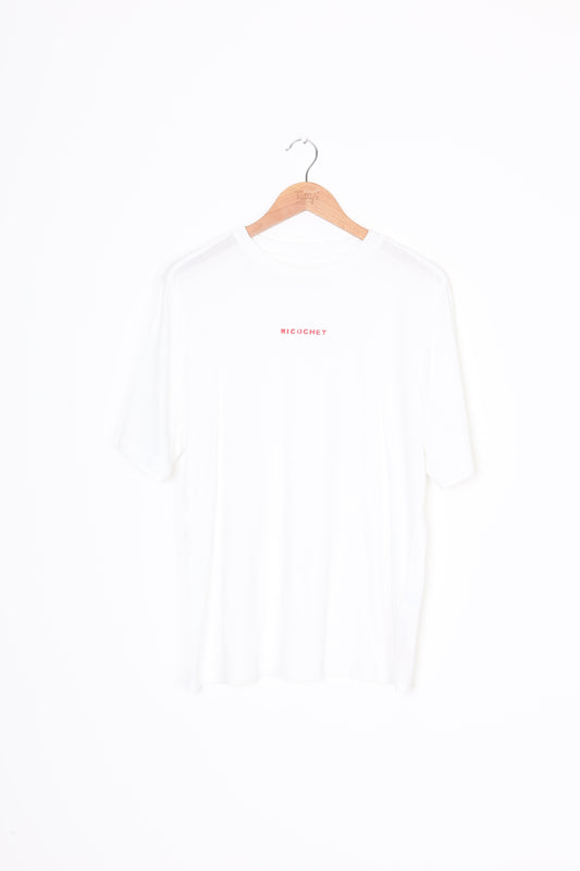 Ricochet Womens White T-shirt Size M
