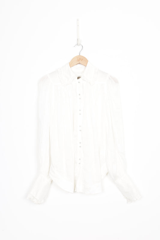 Aje Womens White Blouse Size 10