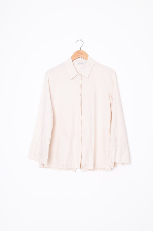 Lee Mathews Womens Cream Shirt Size 1