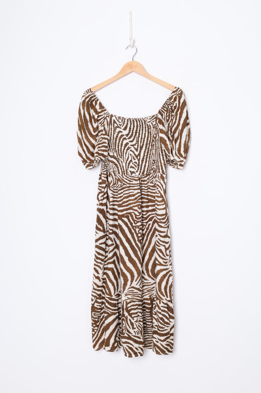 Barbour x House of Hackney Womens Cream Dress Size 10