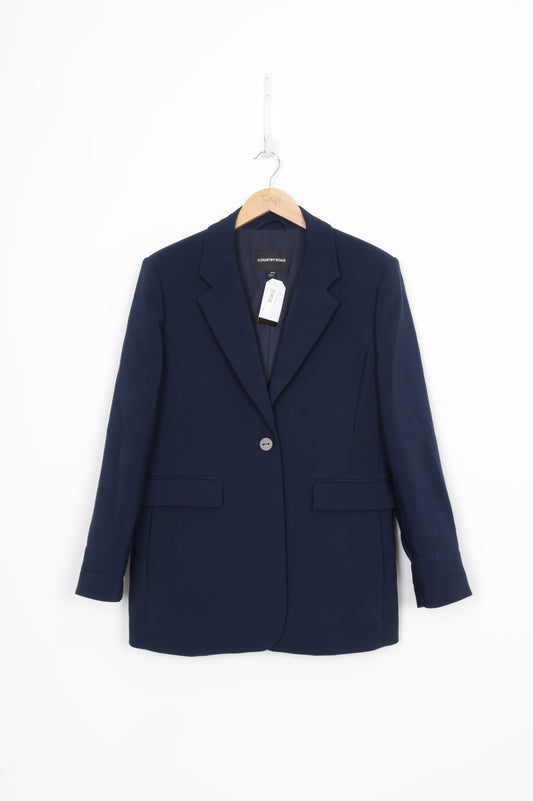 Country Road Womens Blue Blazer Size 12