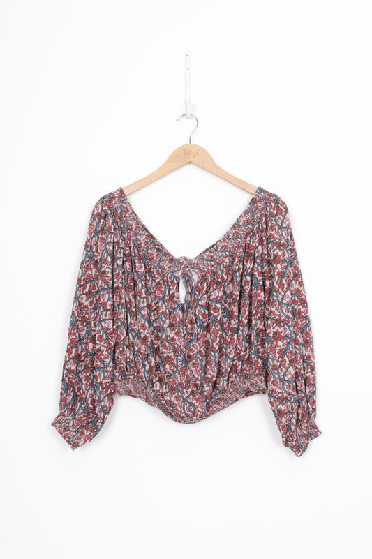 Free people Womens Beige Top Size L