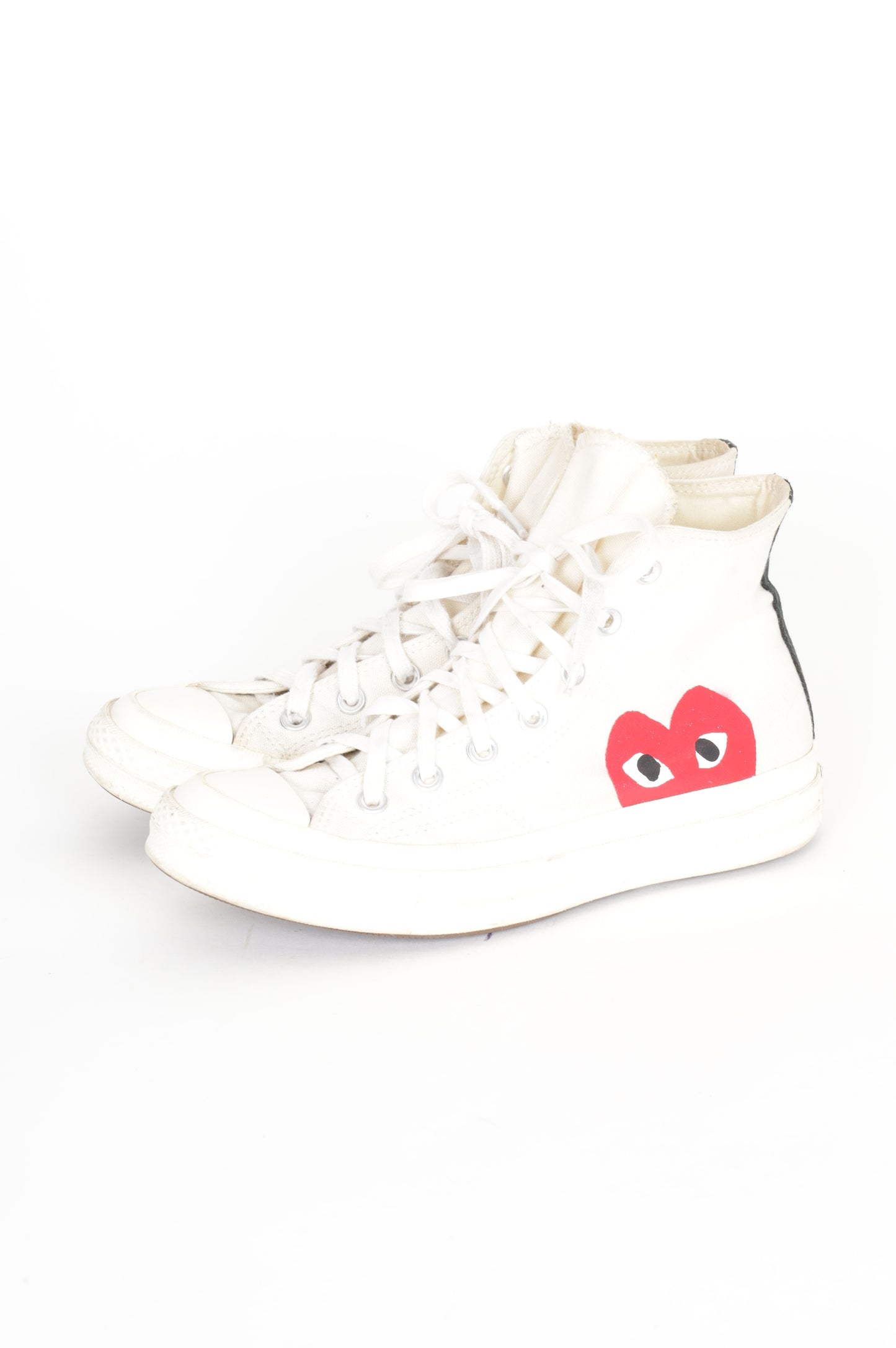 Converse X Comme Des Garcons Unisex Cream Sneakers Size EU 39