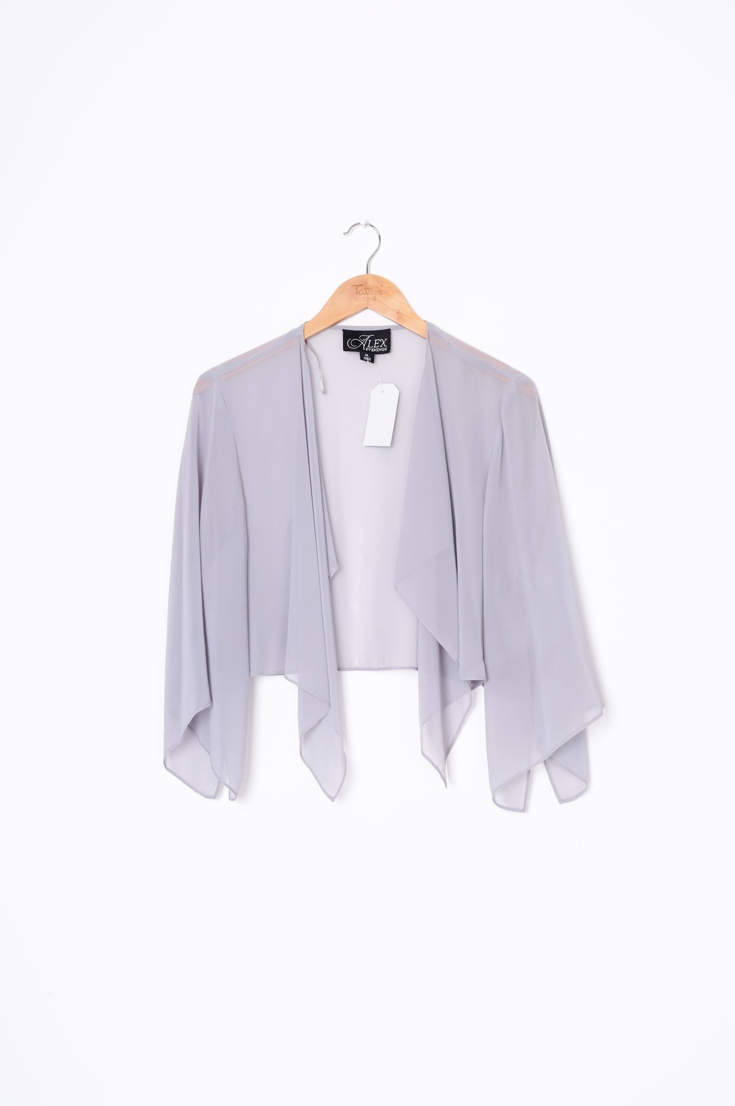 Alex Evenings Womens Grey Cardigan Size XL