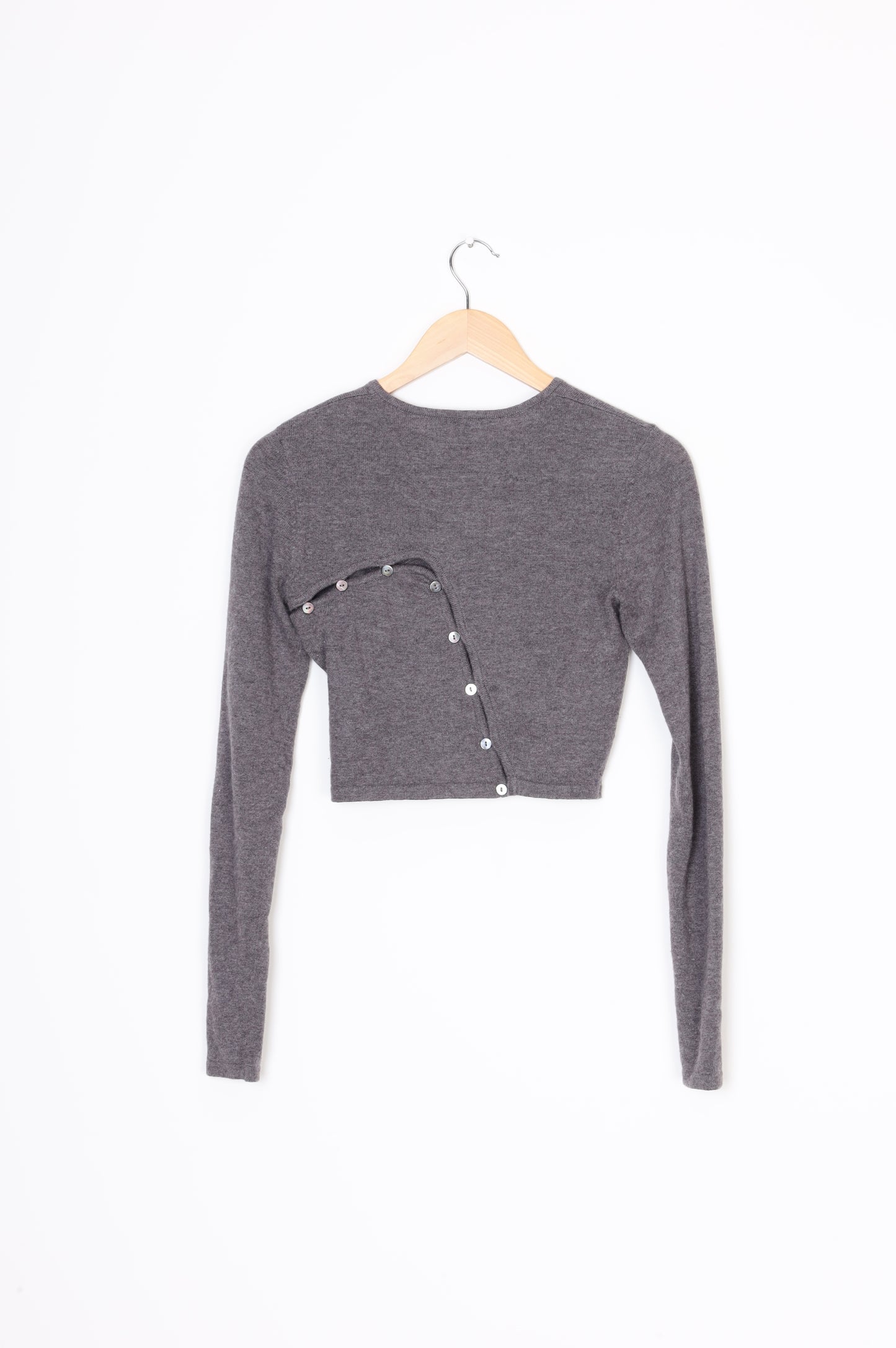 Wynn Hamyln Womens Grey Cardigan Size XS