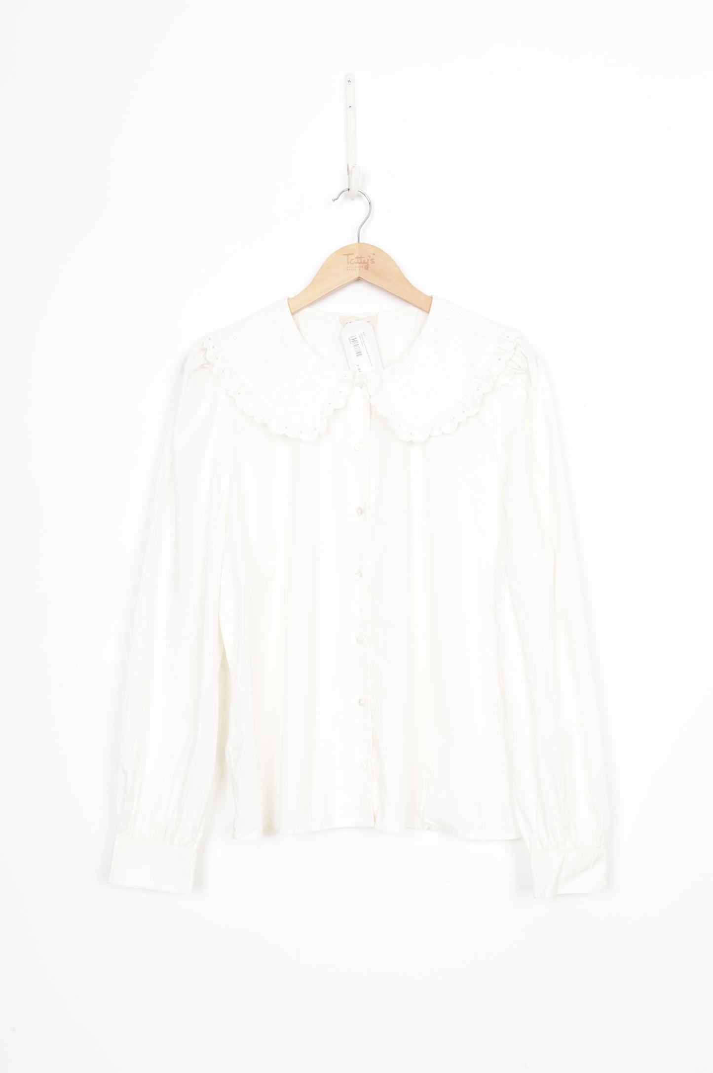 Sezane Womens Cream Shirt Size 44