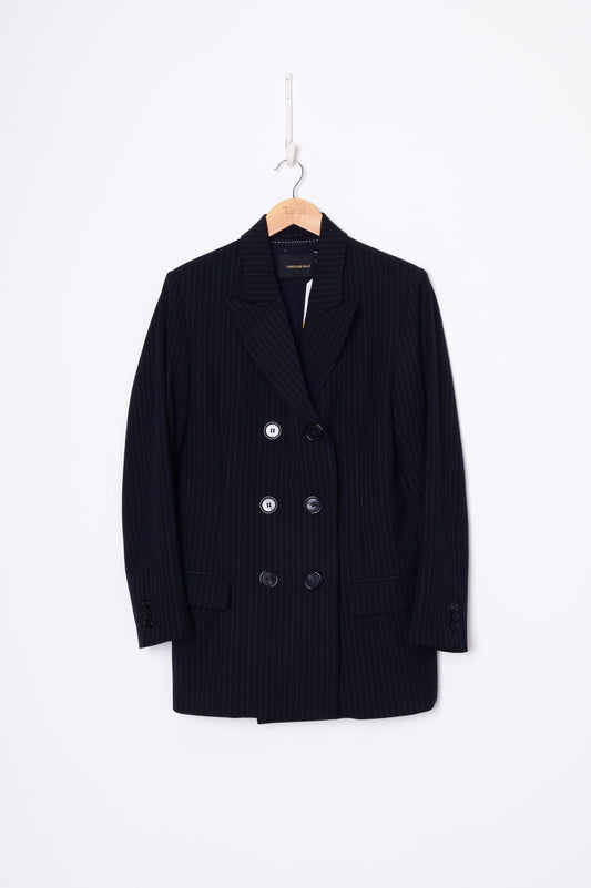 Caroline Sills Womens Blue Blazer Size 8