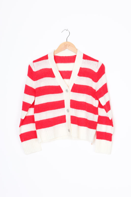No Label Womens Red Cardigan Size S