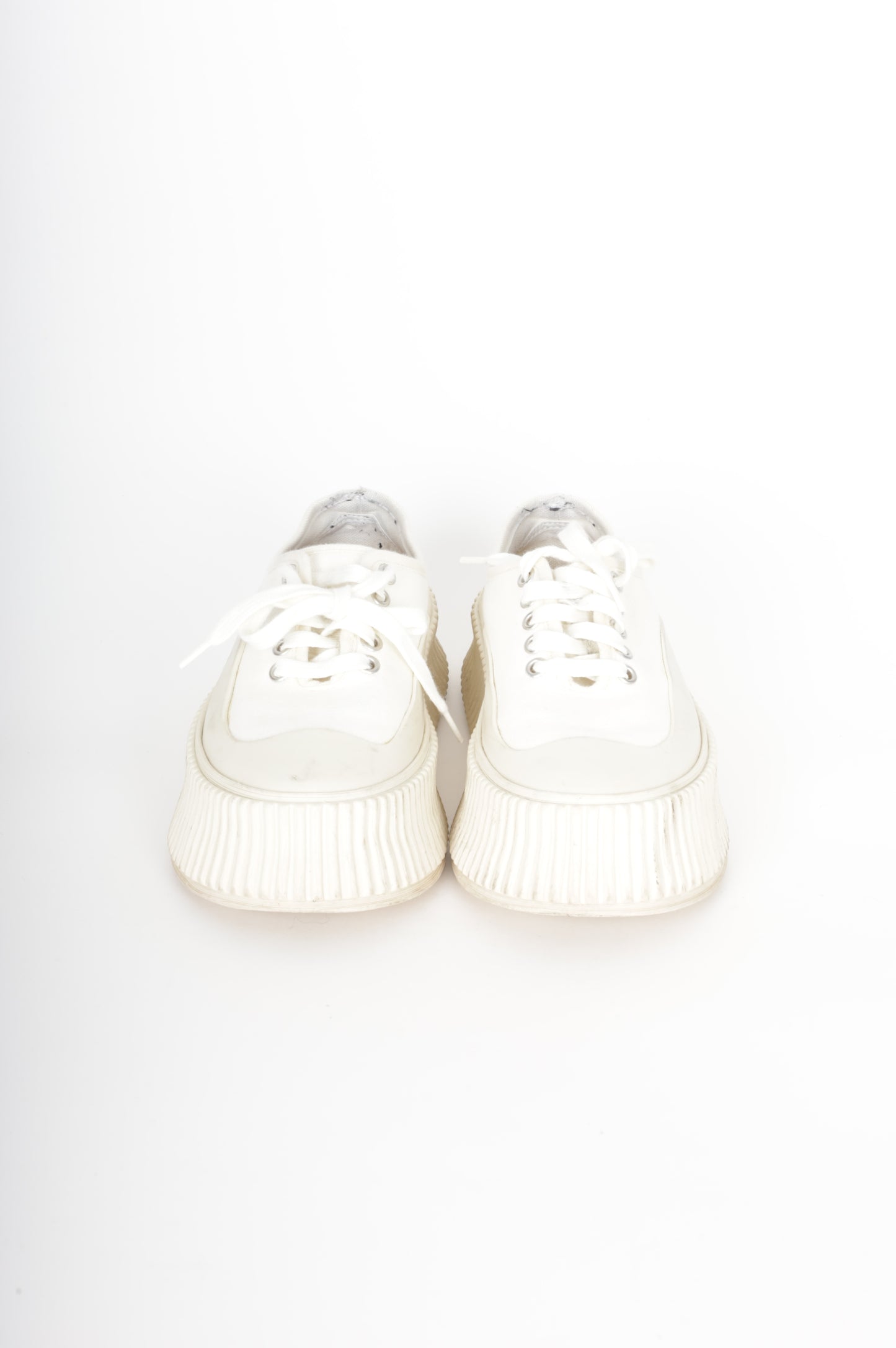 Jil Sander Womens Cream Sneakers Size EU 35