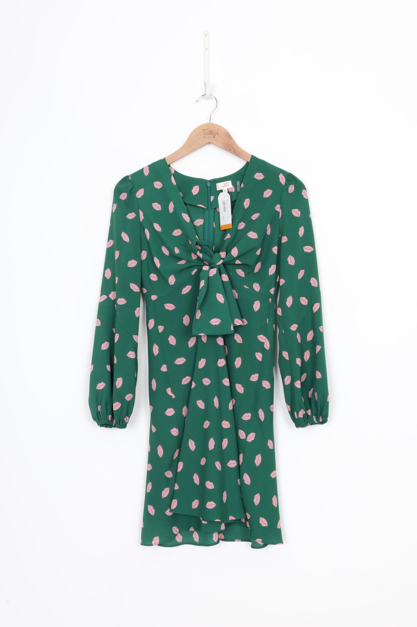 DVF WEST Womens Green Dress Size SP